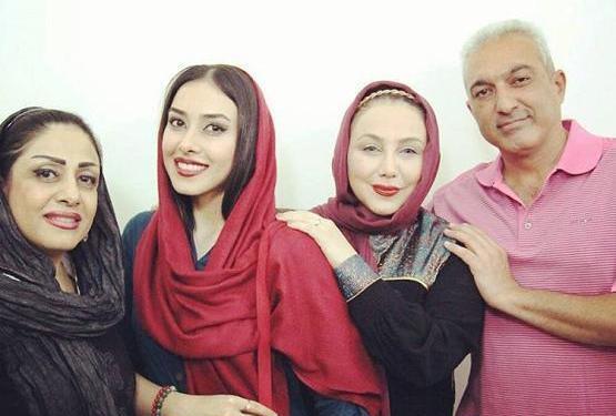 عکس خانوادگی بهنوش بختیاری و همسرش