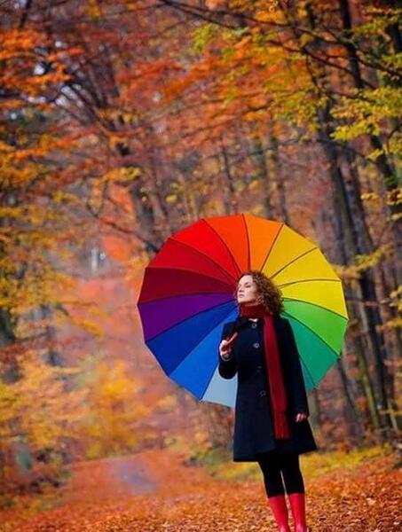 ژست عکس دخترانه با چتر