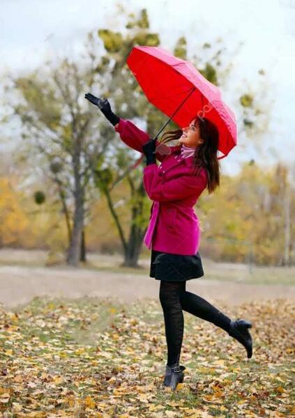 ژست عکس دخترانه با چتر