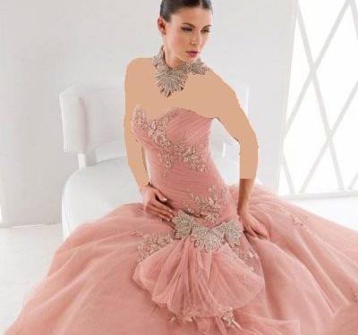 عکس لباس عروس رنگی