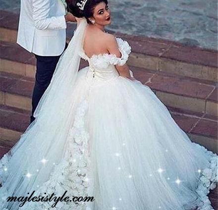 عکس لباس عروس رنگی