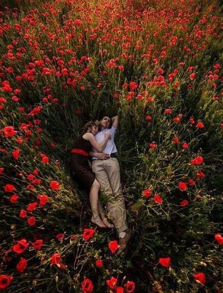 عکس دونفره بهاری