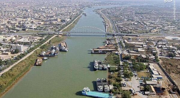 عکس هوایی خرمشهر