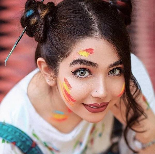 ژست عکس دخترونه نصف صورت