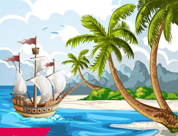 عکس دریا کارتونی