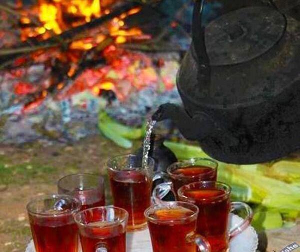 عکس چای آتیش