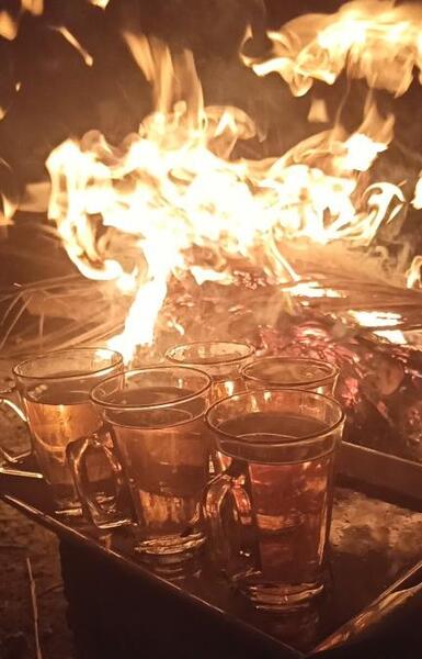 عکس چای آتیش