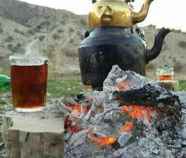 عکس چای آتیش