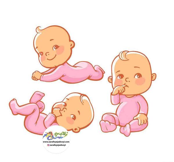 عکس نوزاد نقاشی
