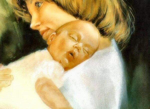 عکس نوزاد نقاشی