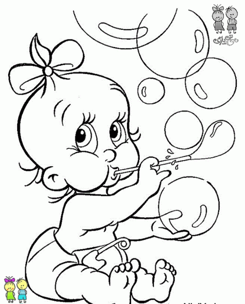 عکس نوزاد نقاشی