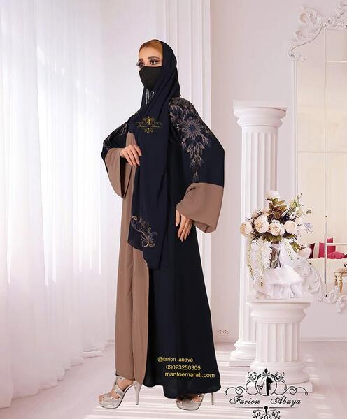 عکس مانتو عبایی جلو باز