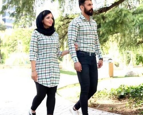 عکس مانتو چهارخونه دخترانه