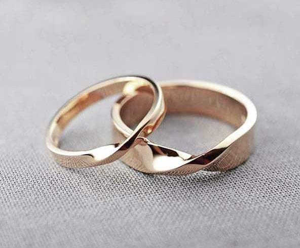 عکس حلقه ازدواج ساده و شیک