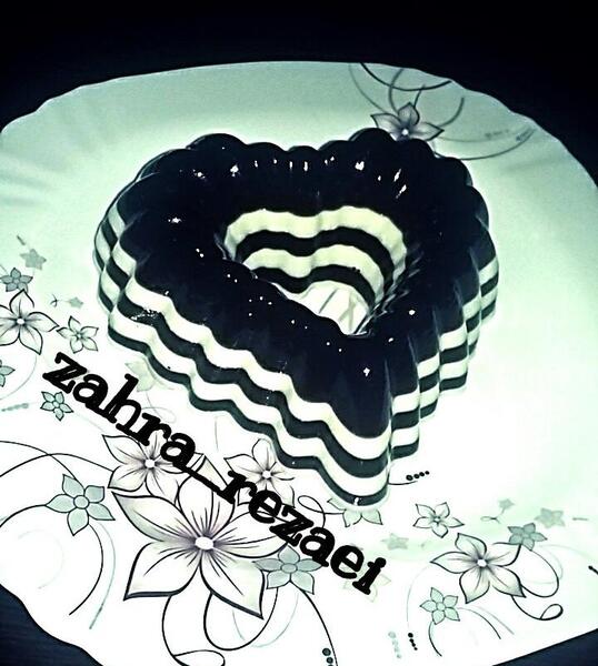 عکس ژله سفید مشکی