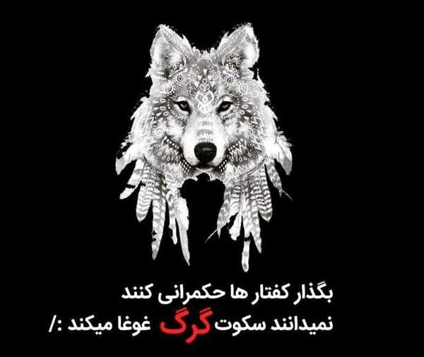 عکس نوشته گرگ