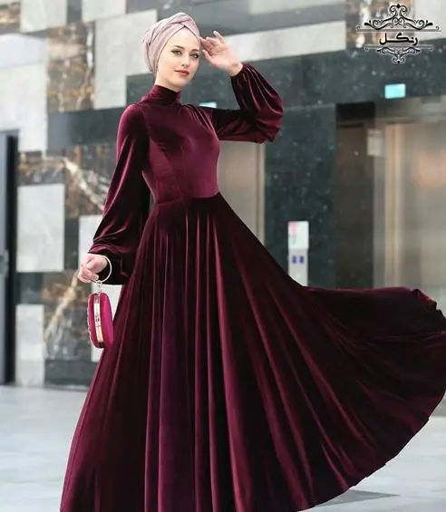 عکس مدل لباس مجلسی مخمل افغانی