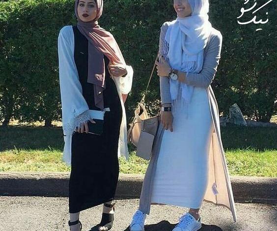 عکس دختر با حجاب مانتویی