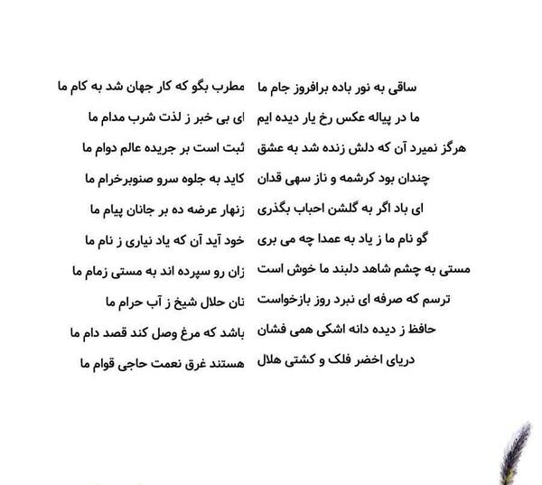 عکس رخ یار حافظ