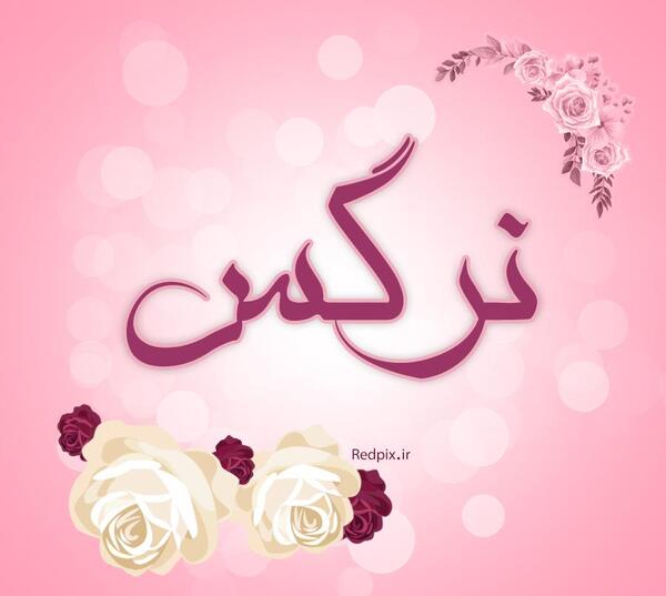 عکس نوشته از نرگس