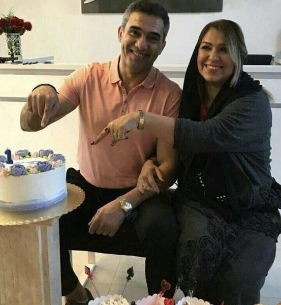 عکس احمد عابدزاده و همسرش