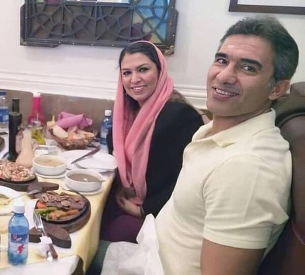 عکس احمد عابدزاده و همسرش