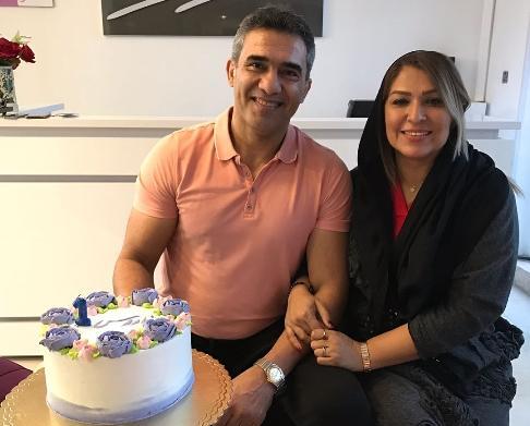 عکس احمد عابدزاده و همسرش