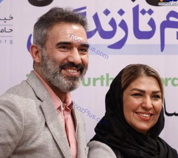 عکس احمد عابدزاده و همسرش