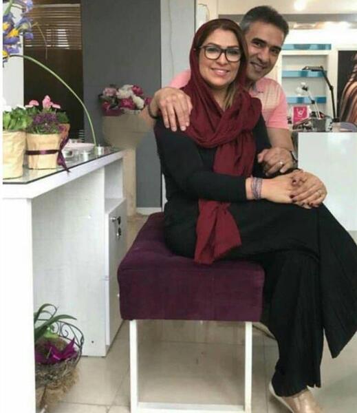 عکس احمد عابدزاده و همسرش