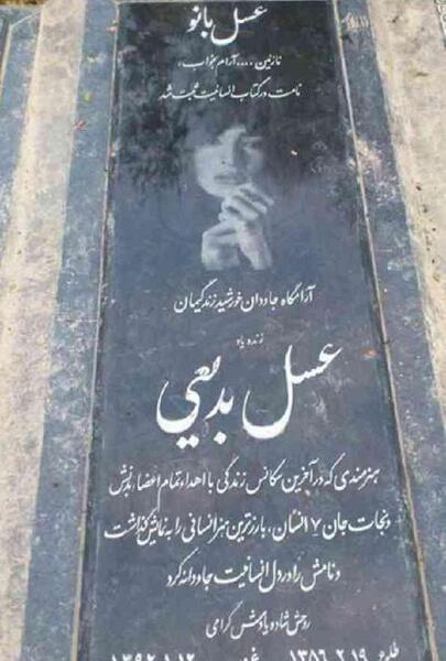 عکس قبر عسل بدیعی