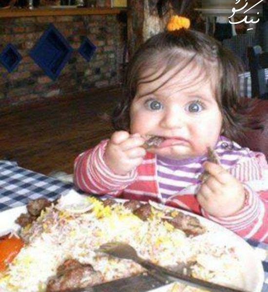 عکس طنز غذا خوردن