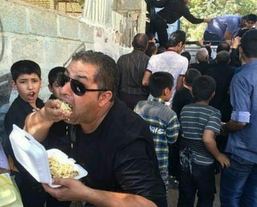 عکس طنز غذا خوردن
