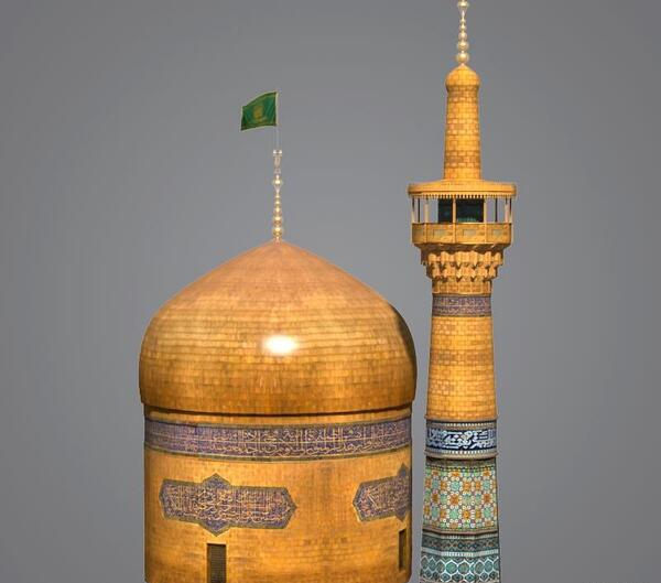 عکس حرم امام رضا سه بعدی