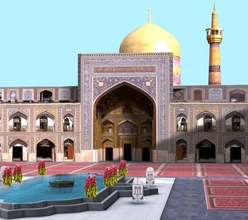 عکس حرم امام رضا سه بعدی