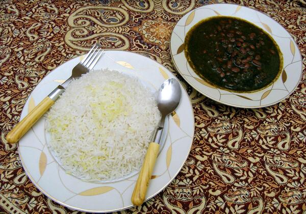 عکس قورمه سبزی سنتی