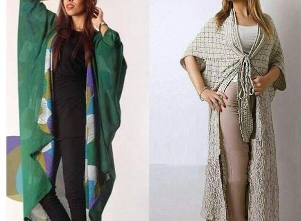 عکس مدل مانتو بلند همراه الگو