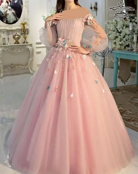 عکس لباس عروس صورتی کم رنگ