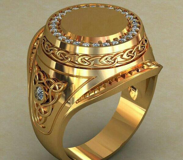 عکس حلقه مردانه طلا