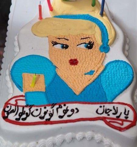 عکس کیک رضوان جان تولدت مبارک