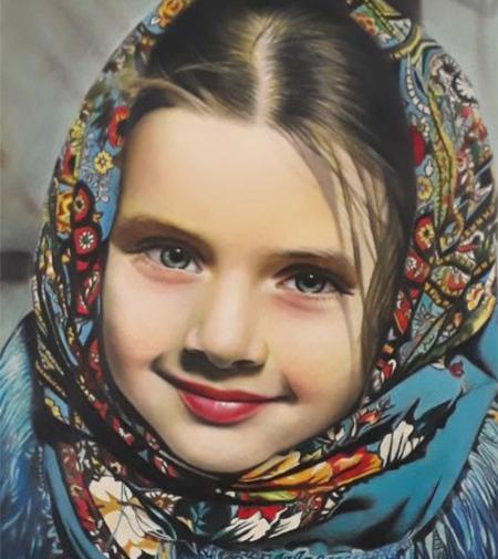 عکس پرتره هنری رنگی