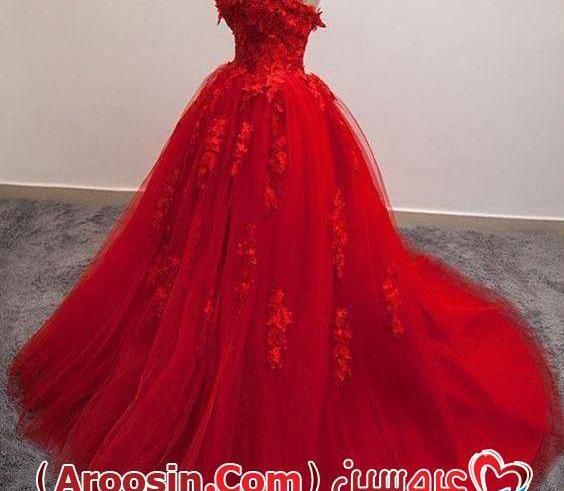 عکس لباس عروس رنگ زرشکی