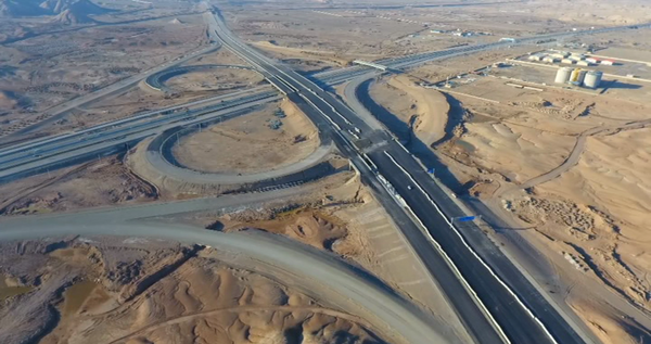 عکس هوایی آزادراه غدیر