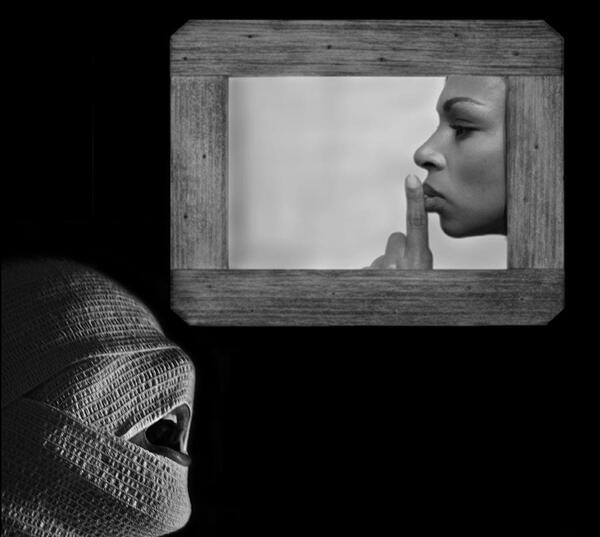 عکس مفهومی سکوت