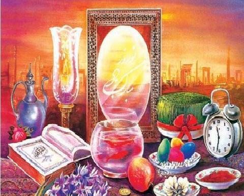 عکس سفره هفت سین و حاجی فیروز