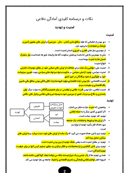 عکس کتاب دفاعی نهم