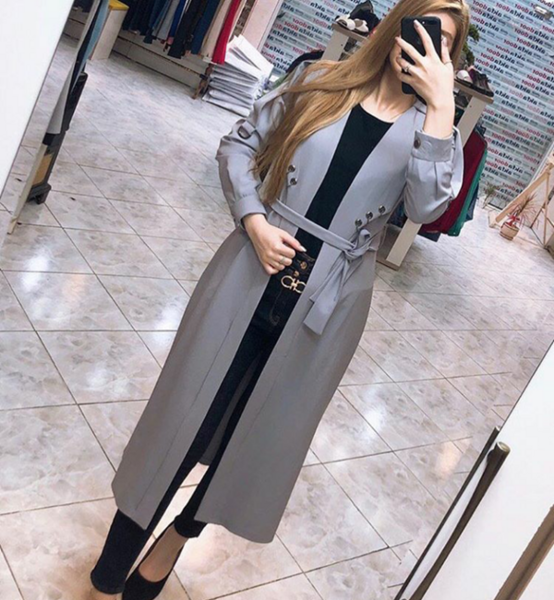 عکس مدل مانتو طوسی