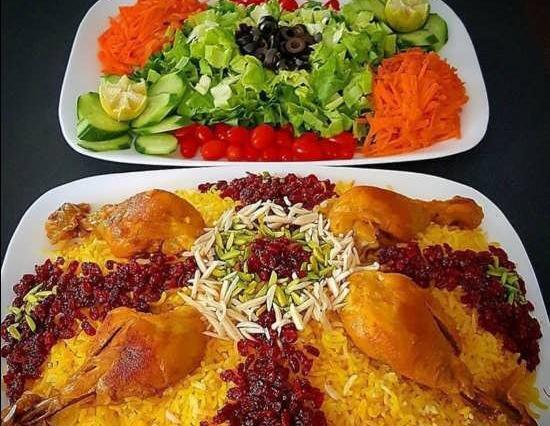 عکس دیزاین زرشک پلو با مرغ