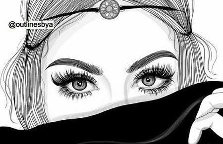 عکس صفحه دخترونه سیاه سفید