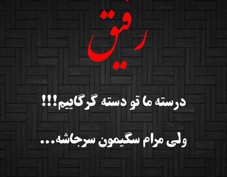 عکس نوشته رفیق راه دور