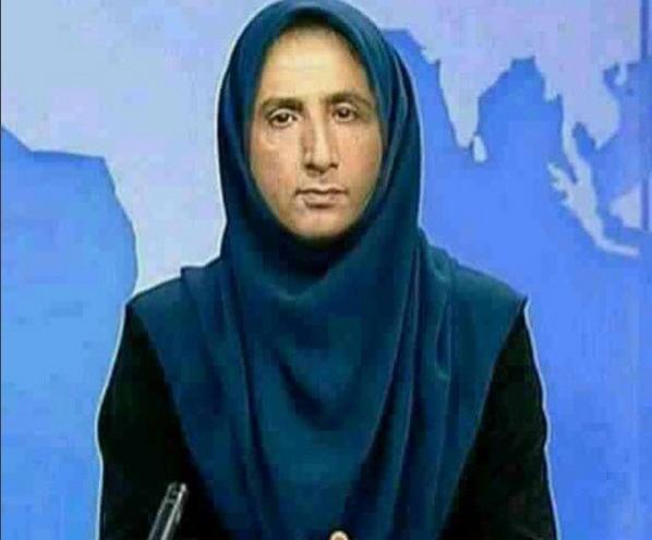عکس زن با حجاب مسخره